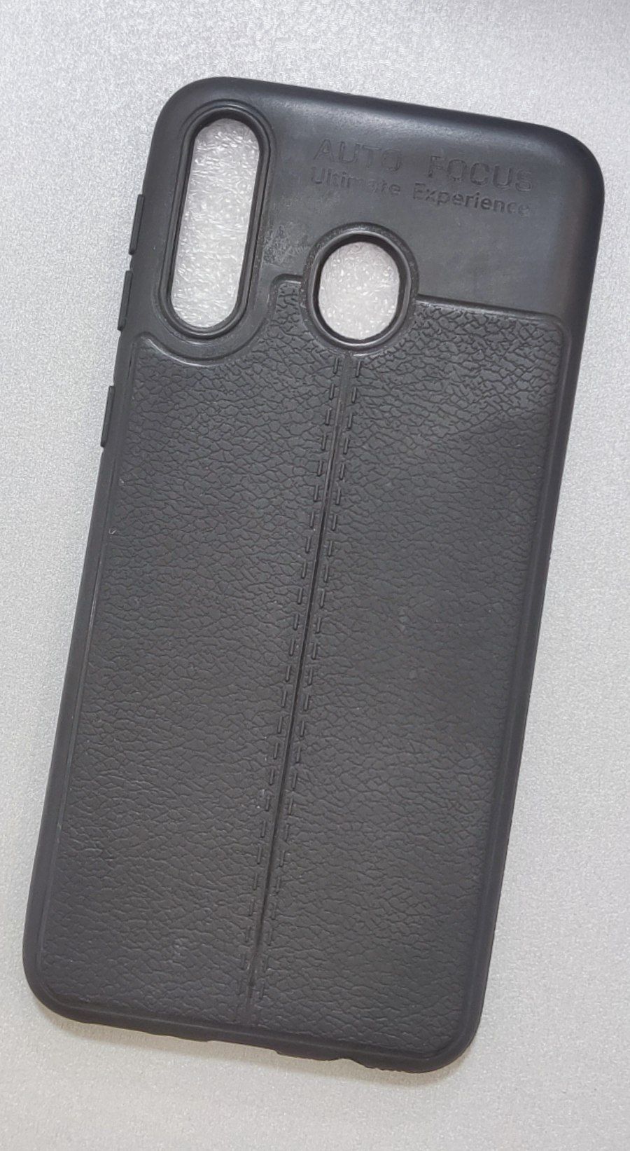 قاب ژله ای طرح چرم مشکی samsung M30
