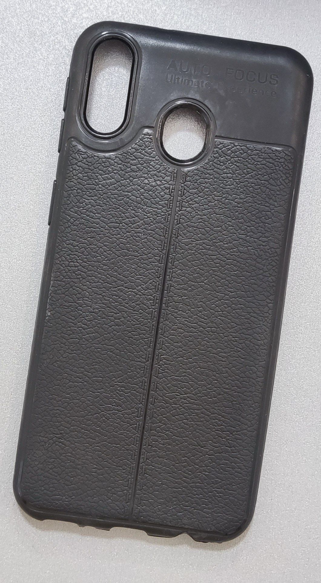 قاب ژله ای مدل چرمی مشکی  samsung M20