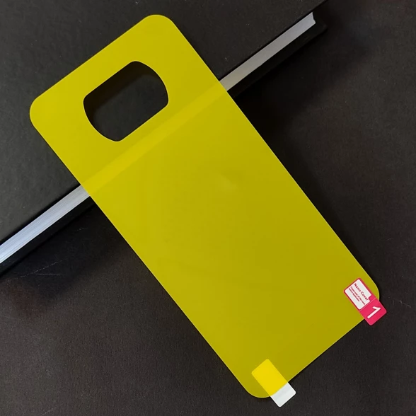 برچسب پشت تمام چسب زرد Xiaomi Poco X3 / X3 Pro