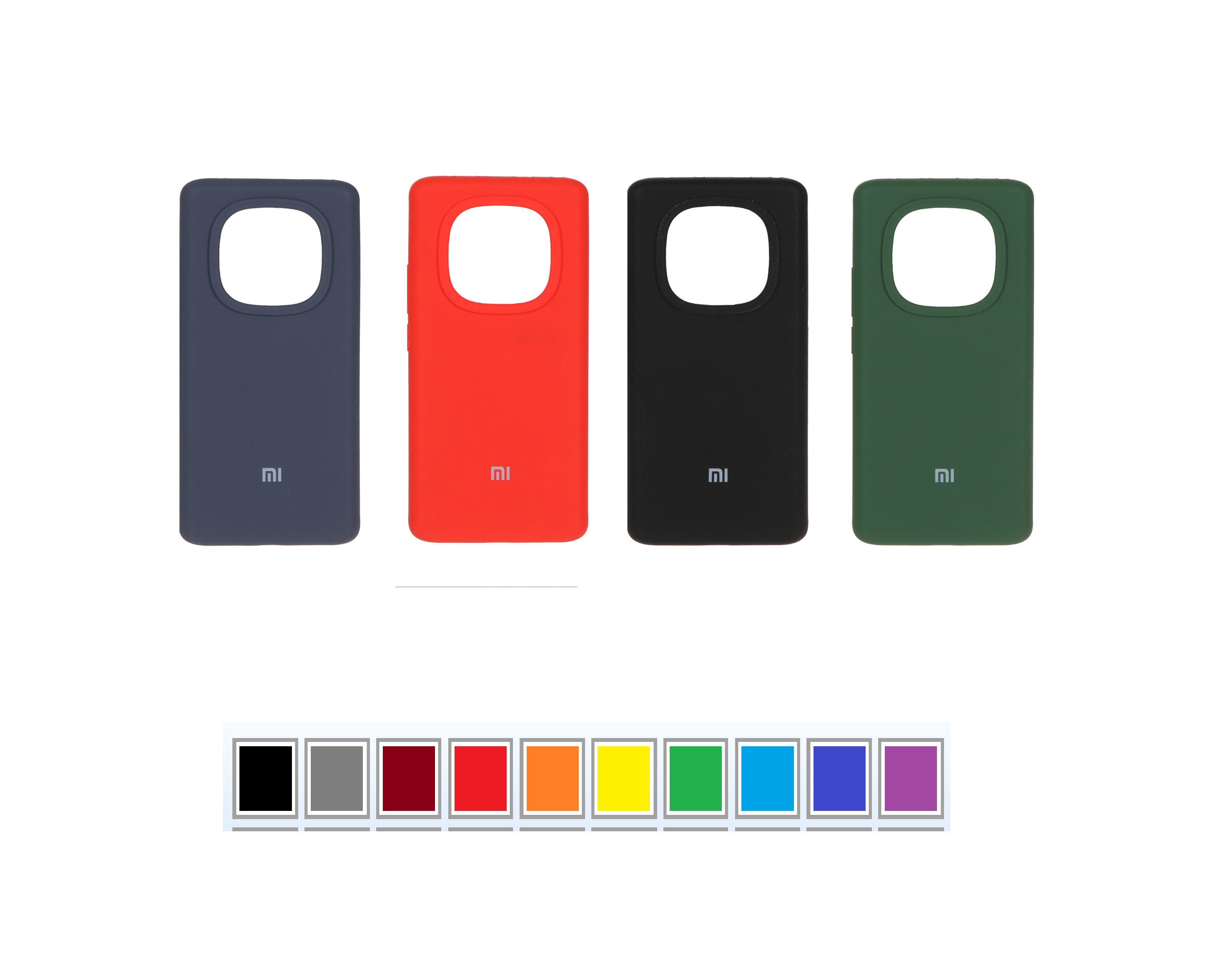 قاب سیلیکونی پاک کنی اورجینال بدون محافظ لنز Xiaomi Redmi Note 14 Pro 5G / Redmi Note 14 Pro Plus 5G / Poco X7 5G