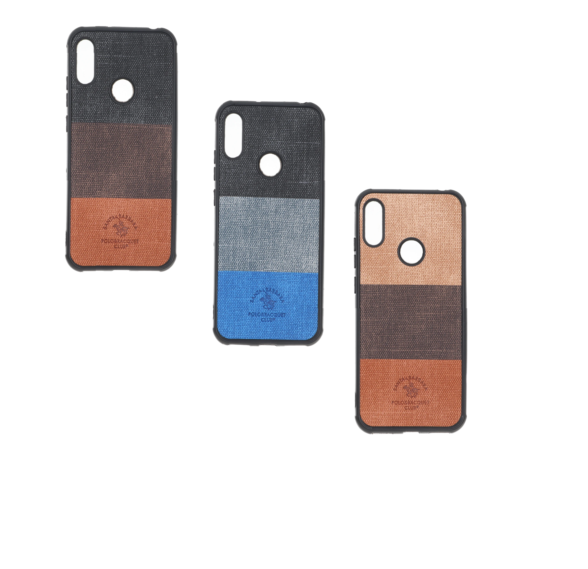 قاب Santa Barbara طرح پارچه ای سه رنگ Huawei Y6 (2019) / Y6 Prime (2019) / Y6s / Honor 8a -