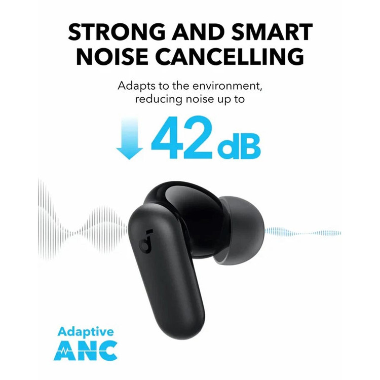 ایربادز بی سیم ANKER مدل R50i NC A3959H11 - مشکی - اصل (گارانتی 18 ماهه شرکتی)