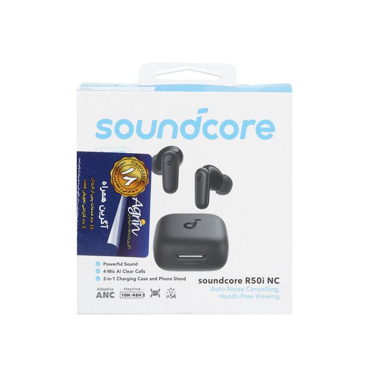 ایربادز بی سیم ANKER مدل R50i NC A3959H11 - مشکی - اصل (گارانتی 18 ماهه شرکتی)