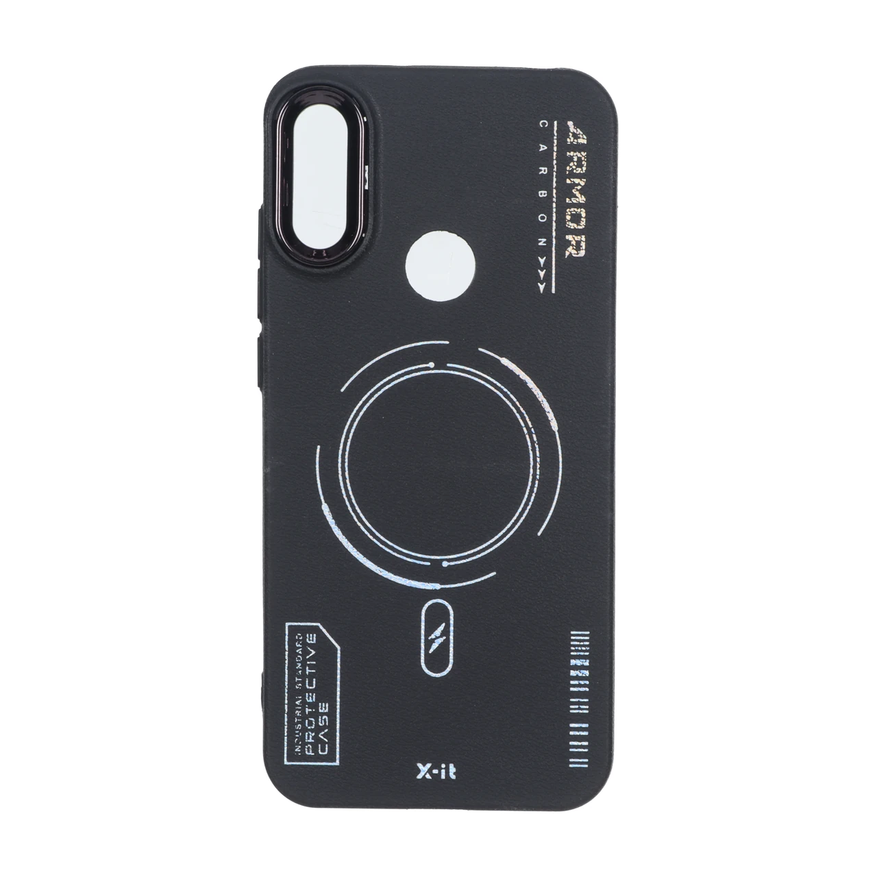 قاب Armor لنز متال Texture طرح مگ سیف Huawei Y6 (2019) / Y6 Prime (2019) / Y6s / Honor 8a