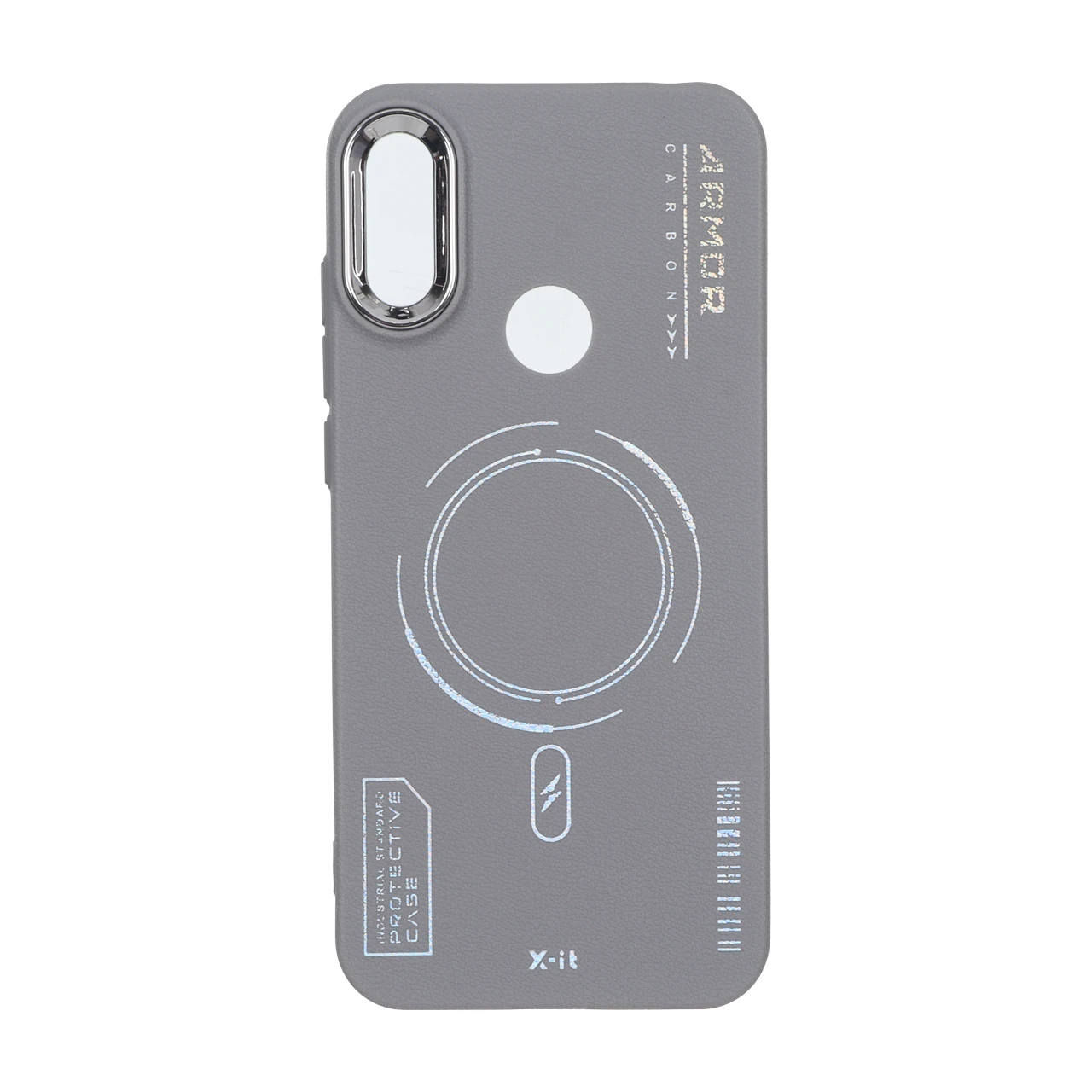 قاب Armor لنز متال Texture طرح مگ سیف Huawei Y6 (2019) / Y6 Prime (2019) / Y6s / Honor 8a