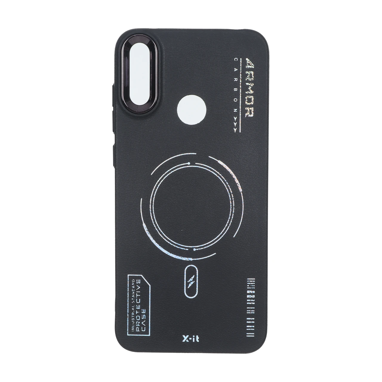 قاب Armor لنز متال Texture طرح مگ سیف Huawei Y7 Prime (2019) / Huawei Y7 (2019)