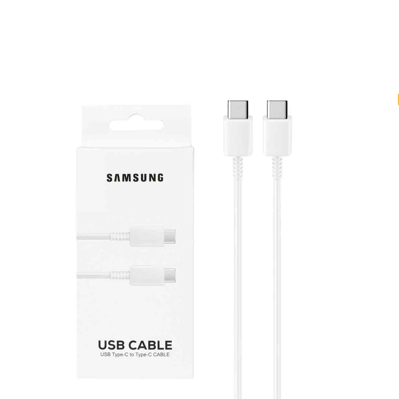 کابل شارژ SAMSUNG Type-C to Type-C مدل S23 PD - سفید - DST (گارانتی شش ماهه) - درجه یک