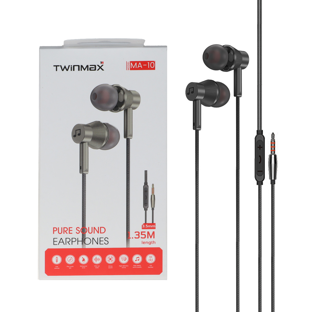 هندزفری باسیم TwinMax مدل MA-10