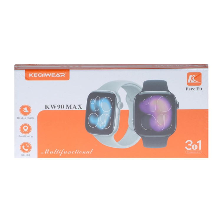 پک ساعت هوشمند KEQIWEAR مدل KW90 Max - مشکی